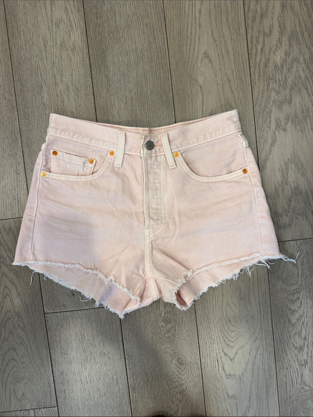 Levi’s 501 Pink Denim Cutoff Shorts